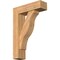 Ekena Millwork Funston Block Smooth Bracket w/ Offset Brace, Western Red Cedar, 7 1/2"W x 26"D x 38"H BKT0806X26X38FST05SWR - alternate 1